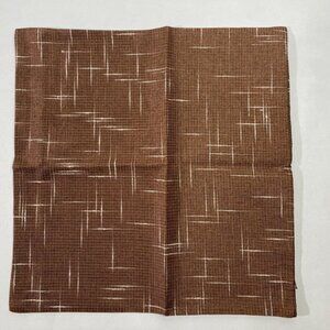 NEW NWT UGASA Pack of 2 Decorative Pillows 20x20 in Brown w/ White Lines, Zipper